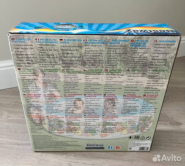 Новый детский Надувной бассейн Bestway Play 196x53