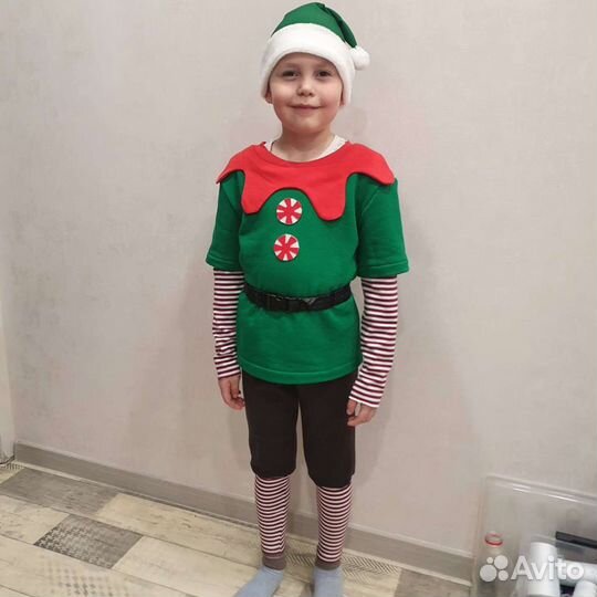 Аренда Новогодний костюм эльфа прокат 104-134