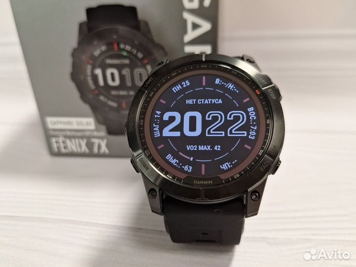 Часы Garmin Fenix 7X Sapphire Solar Titanium идеал