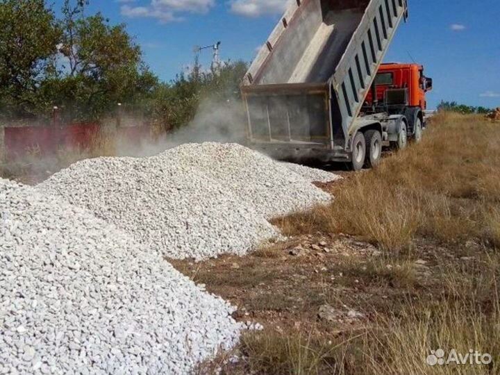 Щебень \ Песок \ Отсев мраморный для строительства