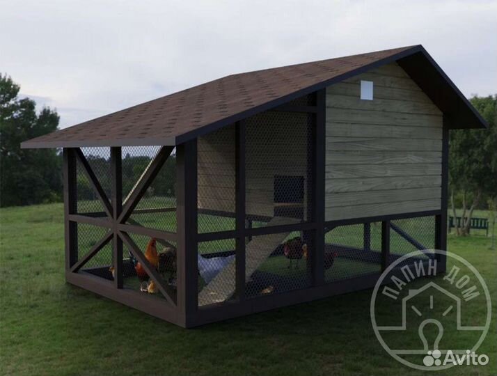 Куриная ферма (курятник) под ключ