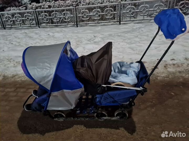 Санки коляска для двойни или погодок