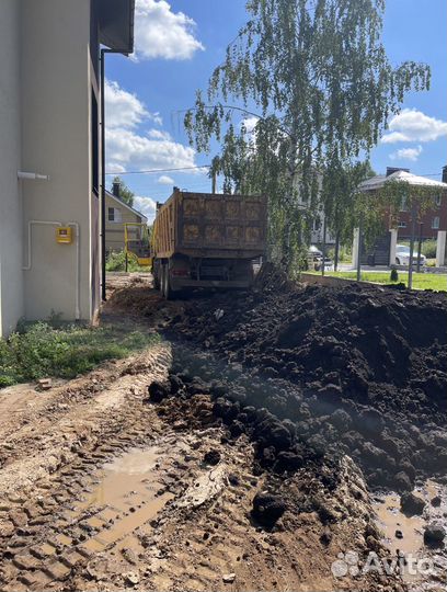 Аренда услуги самосвала. Вывоз грунта, песок