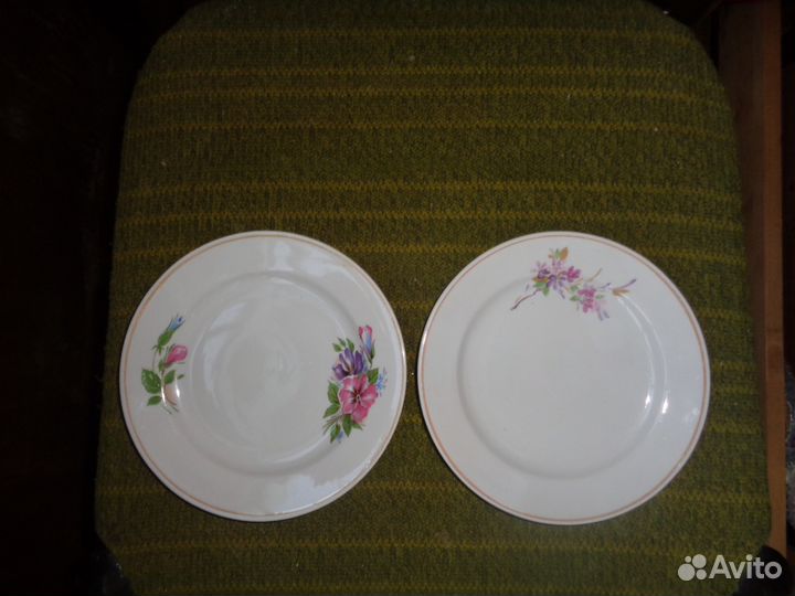 2 красивые тарелочки СССР