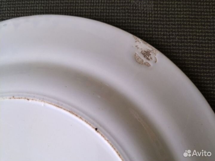 Антикварная тарелка фабрика Кузнецова