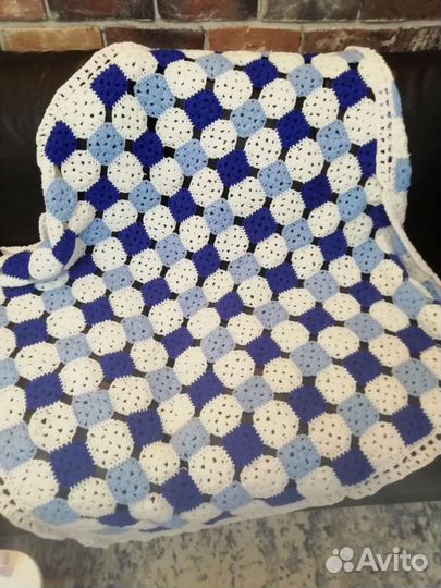 Плед детский вязаный ручная работа