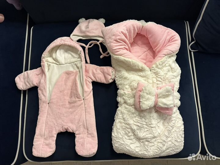 Комплект на выписку в роддом с комбинезоном