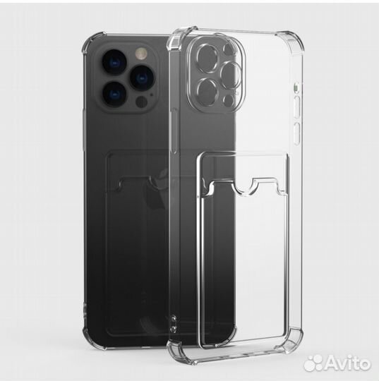 Силиконовый чехол на iPhone 12 Pro Max прозрачный