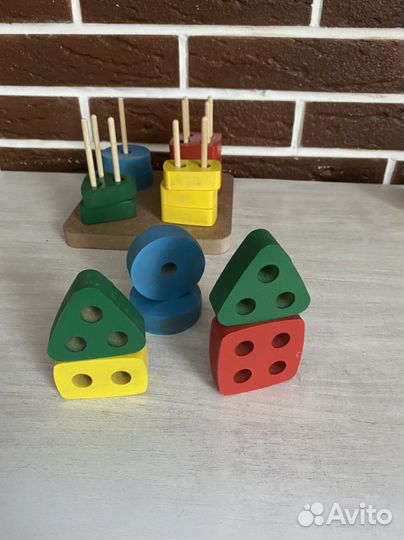 Деревянный сортер, геометрические фигуры