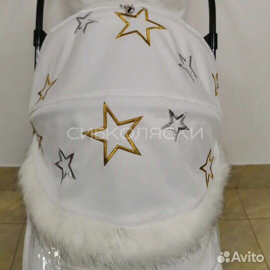 Коляска санки Pikate limited edition NEW White