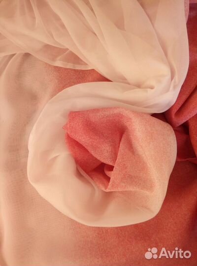 Тюль вуаль омбре