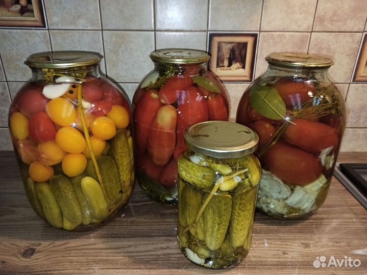 Огурцы помидоры маринованные домашние