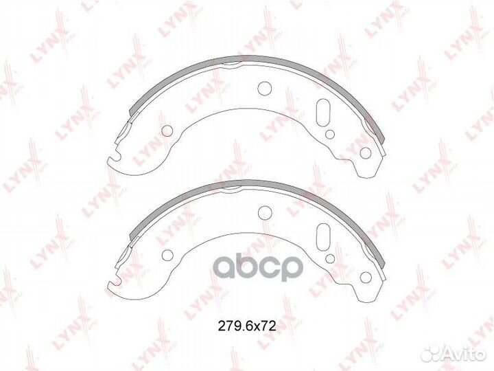 BS-4604 Колодки барабанные тормозные задние ком