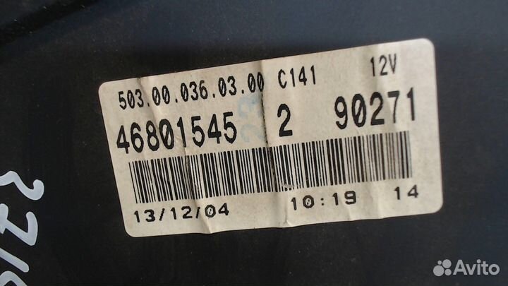 Щиток приборов Fiat Panda, 2004