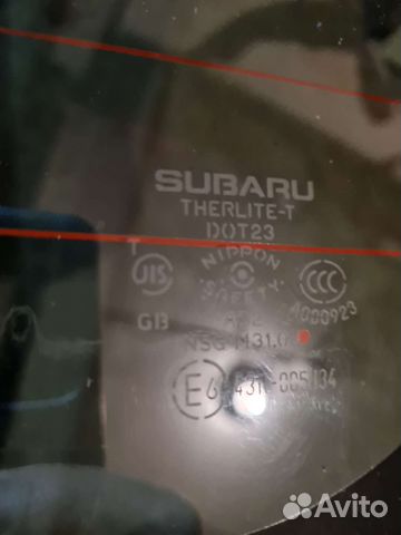 Стекло заднее subaru impreza 2010-2011