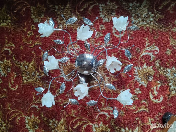 Люстра потолочная светодиодная с пультом бу