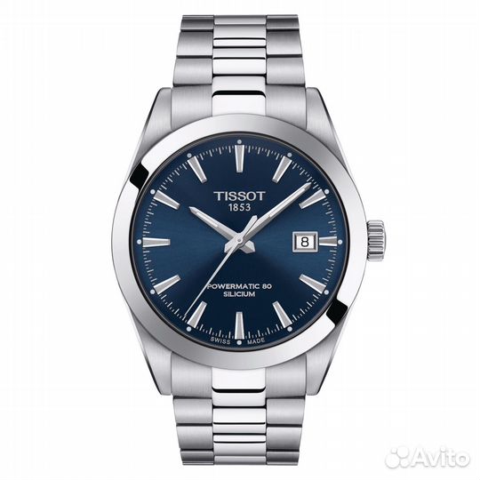 Tissot gentleman powermatic 80 silicium синие T127