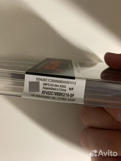 Оперативная память kingston 16gb fury ddr4 3200