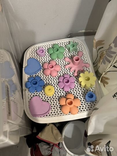 Изделия из гипса (тарелочка, подсвечник)