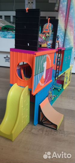 Домик-гараж для кукол лол с аксессуарами