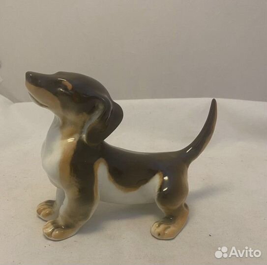 Фарфоровая Статуэтка Такса СССР Ленинград лфз