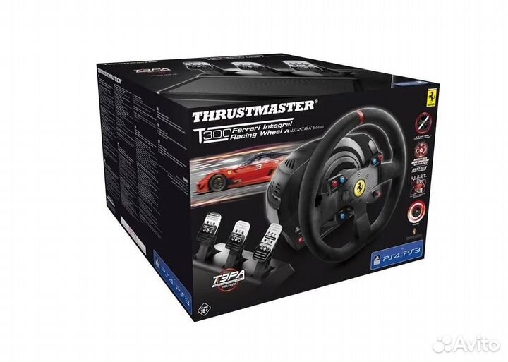 Руль Thrustmaster T300 RS alcantara Ferrari Новый