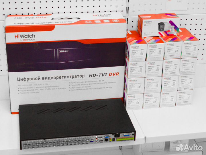 Уличное видеонаблюдение HiWatch 2Mpx ColorVu