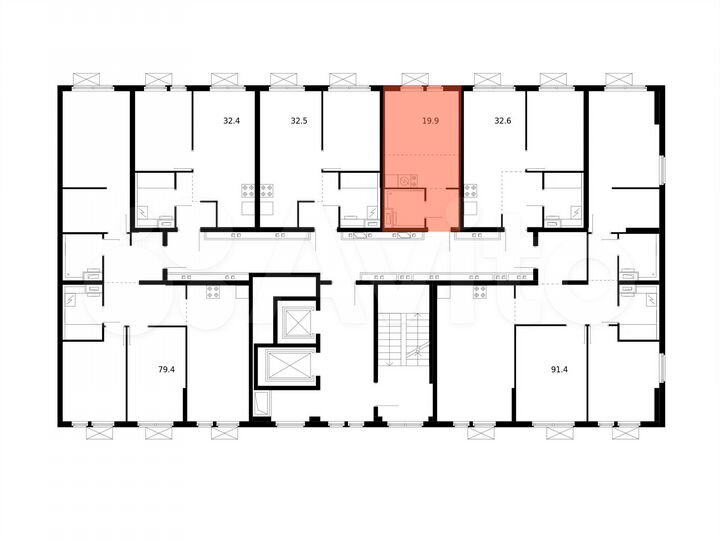 Квартира-студия, 20 м², 14/15 эт.