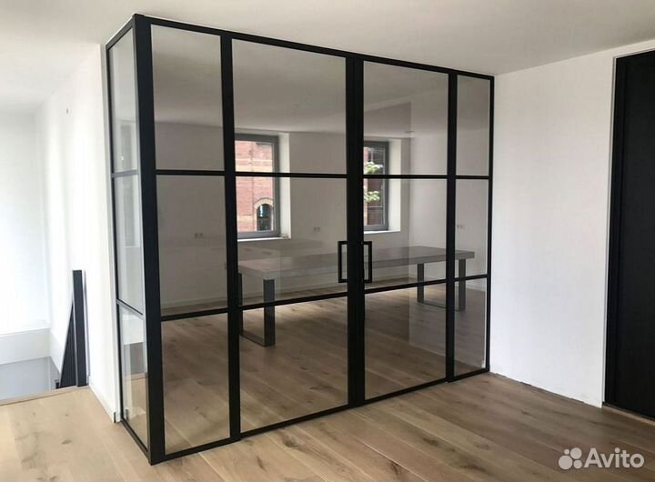 Межкомнатные перегородки из алюминия на заказ