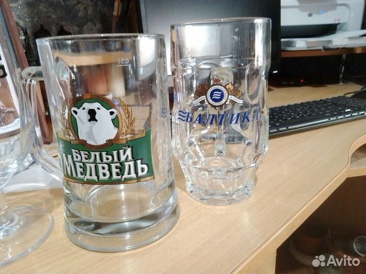 Кружки пивные, Балтика, Белый медведь,Туборг,Танки