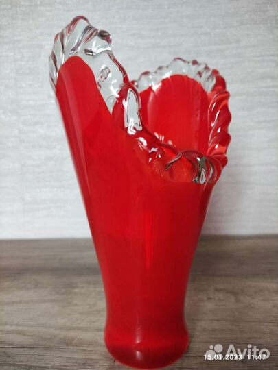 Ваза цветное стекло