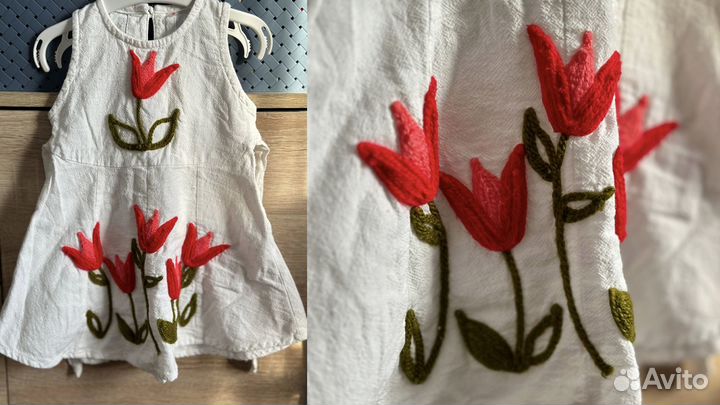 Платья для девочки 80/86 (девять платьев)