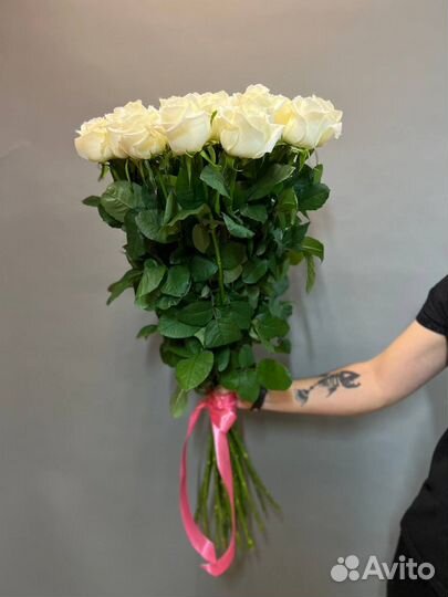 Белые розы цветы с доставкой