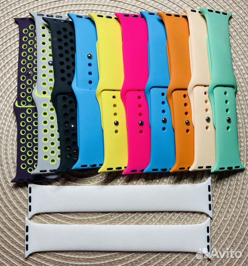 Силиконовые ремешки для apple watch 38/40/41mm