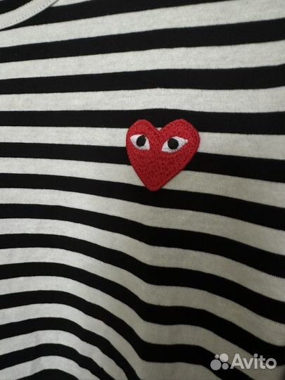 Лонгслив comme des garcons play оригинал