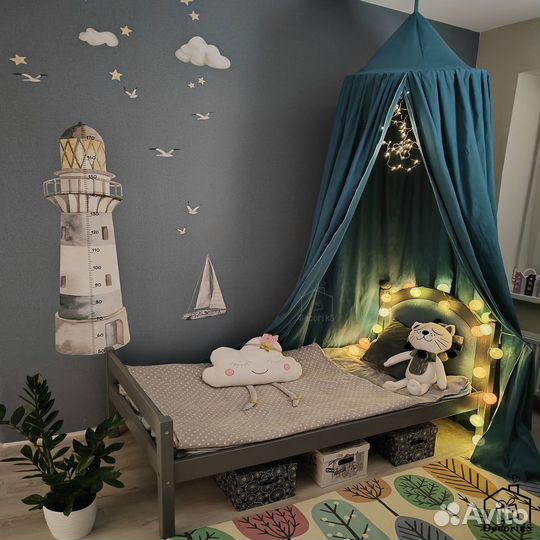 Балдахин на кровать домик