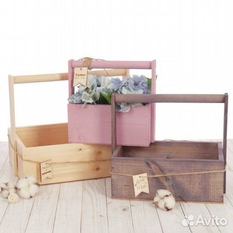 Коробочки, ящики под цветы, менажницы