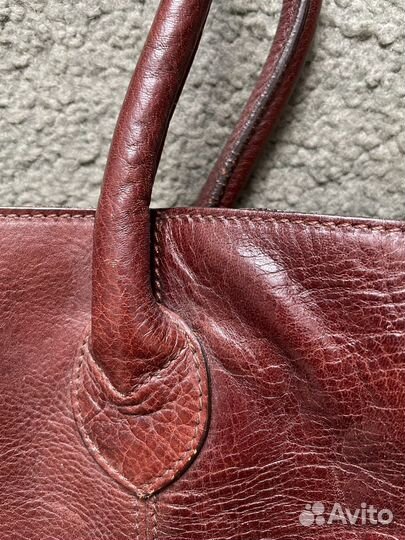 Сумка кожаная massimo dutti