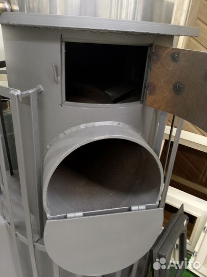 Печь для бани с баком из нержавейки 3в 1