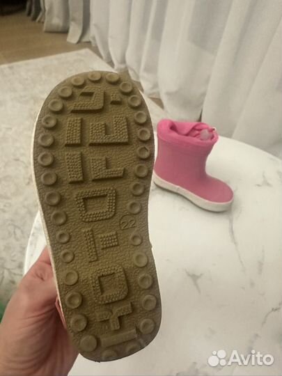 Резиновые сапоги детские 22 размер