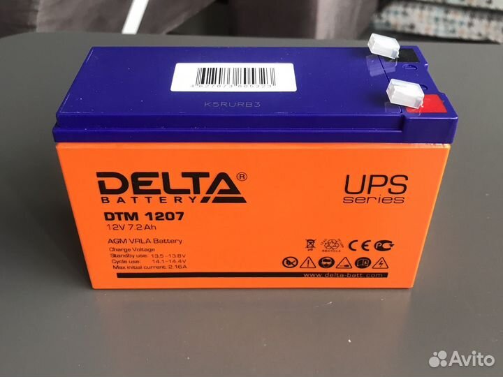 Аккумулятор Delta DTM 1207