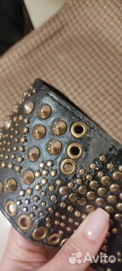 Широкий Ремень с клёпками,ремень с Микки маусом