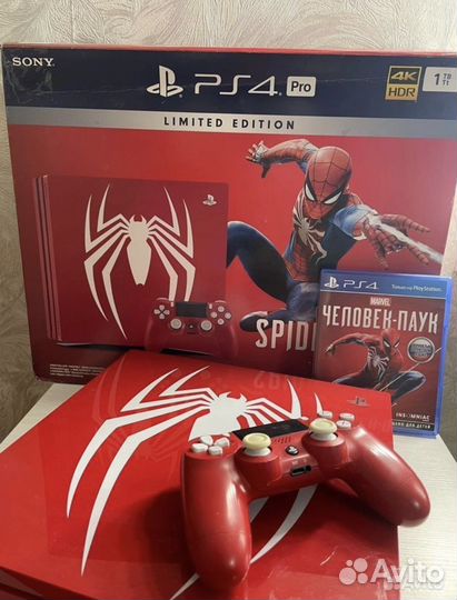 Лимитированная PS4 PRO Человек паук