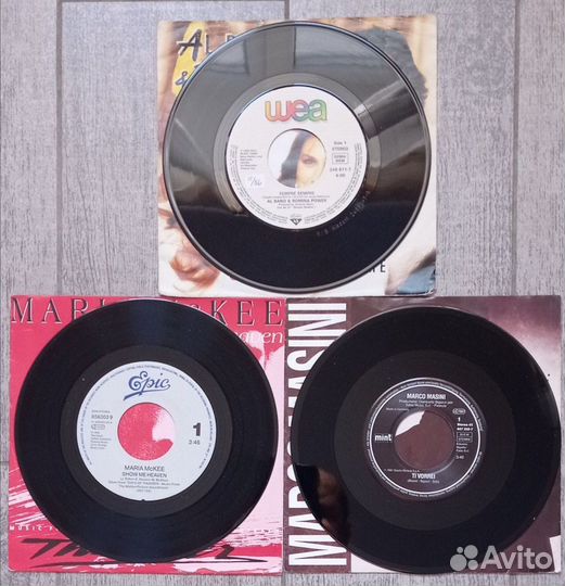 Семидюймовые виниловые пластинки поп