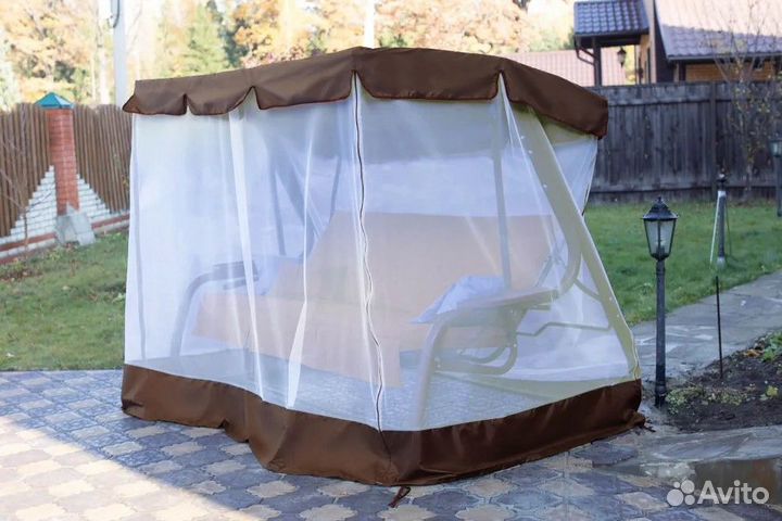 Москитная сетка для садовых качелей 166х112х160 см