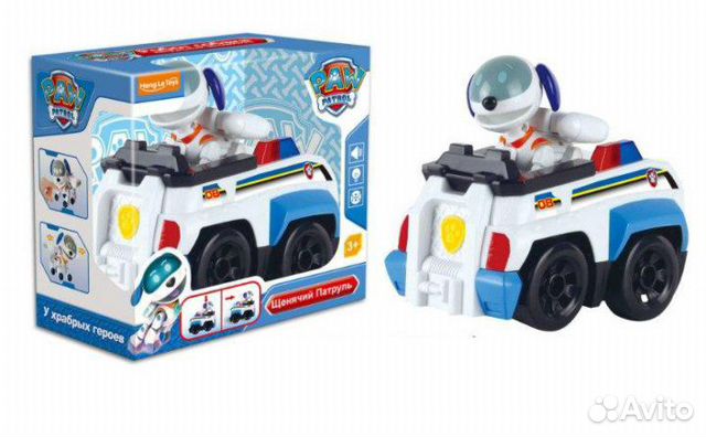 Щенячий Патруль Робопес на машинке, свет/звук