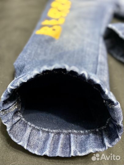 Утепленные джинсы для мальчика 98