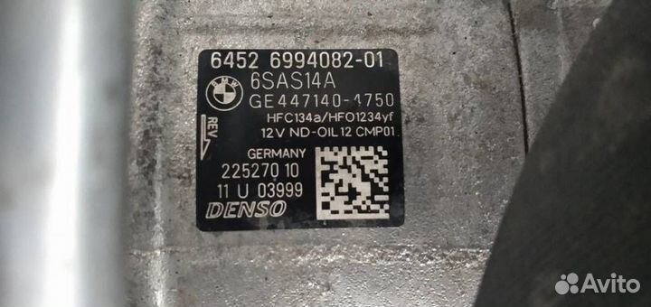 Компрессор кондиционера BMW X3 G01 M-paket