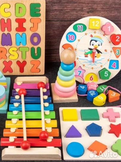 Деревянные развивающие игрушки