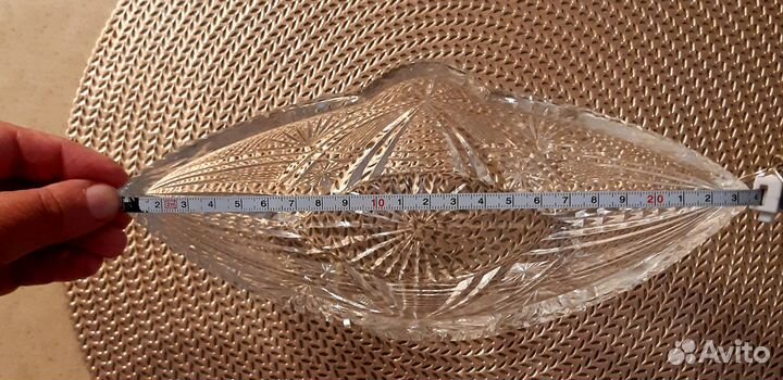 Хрустальная салатница (ладья)